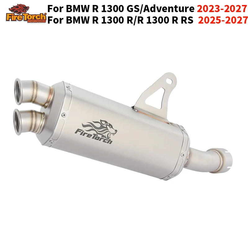 Slip On For BMW R 1300 GS R RS Adventure 2023 - 2027 Motorcycle Exhaust Systems Double Hole Escape Moto Muffler DB Killer