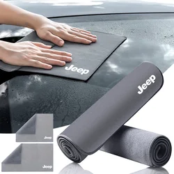 Microfiber Cleaning Car Towel Clean Rags Accessories for Jeep Gladiator Grand Cherokee Compass Accessory Renegade Wrangler JL