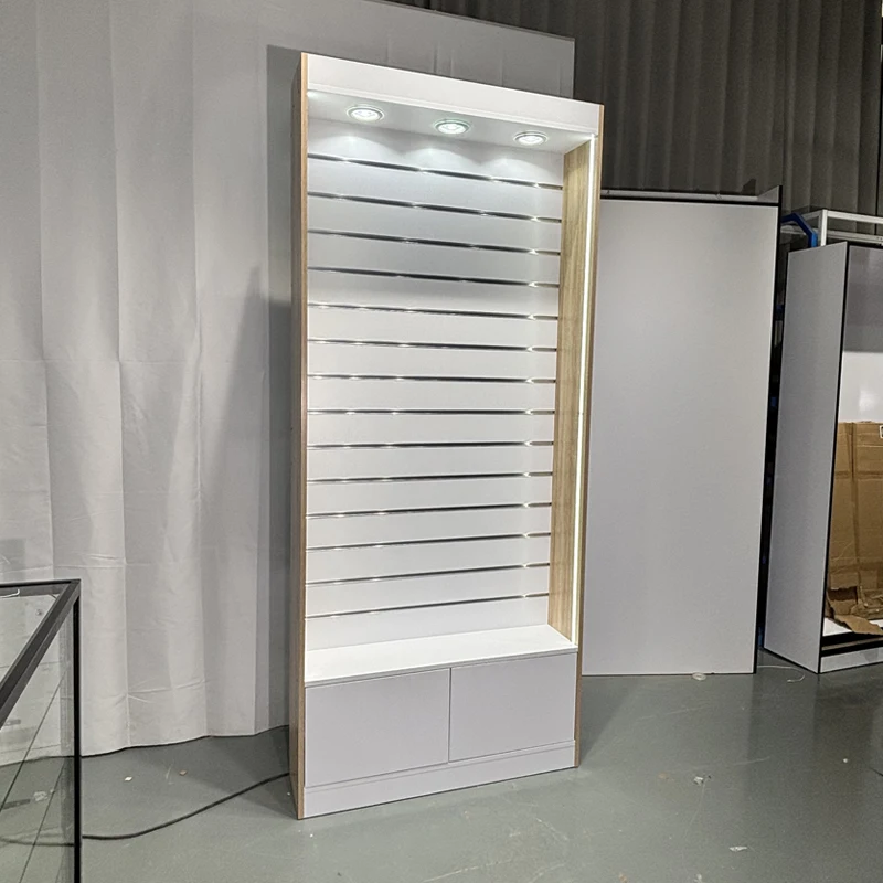 Keway Phone Display Stand Aksesoris Ponsel Rak Display Rak Furnitur Toko Ponsel dengan Lampu