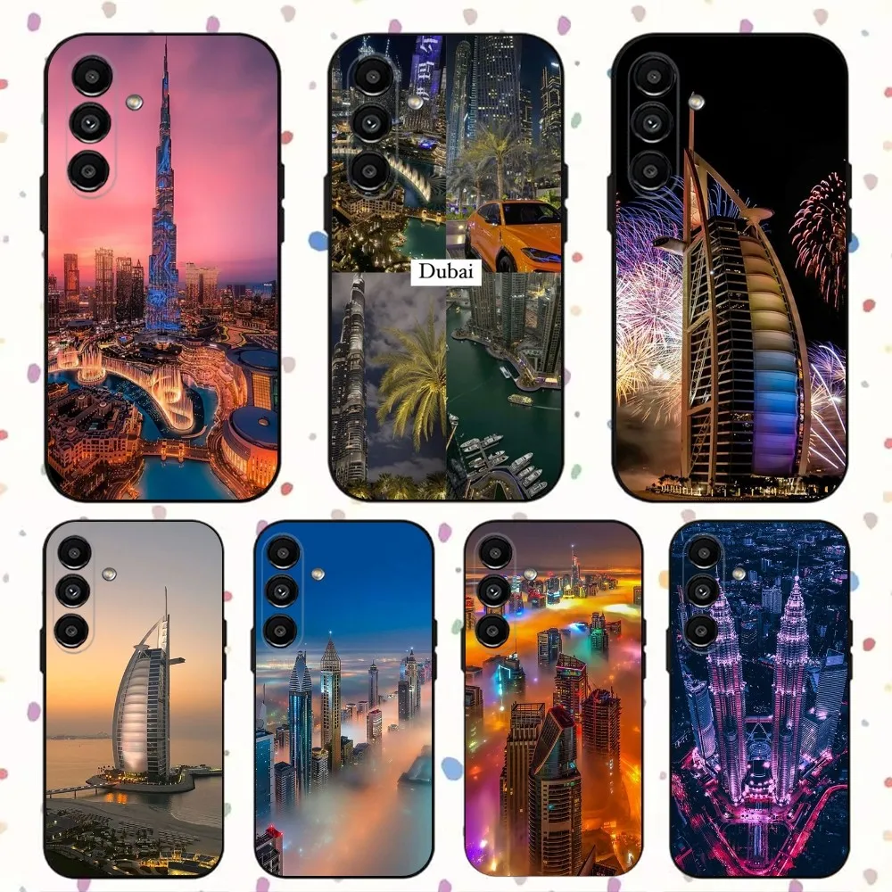 Dubai  Phone Case For Samsung S24,S21,S22,S23,S30,Ultra,S20,Plus,Fe,Lite,Note,10,9,5G Black Soft Cover