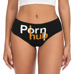 Custom Women Pornhubes Logo Panties Underwear Female Comfort Gift Amuse Briefs Underpants