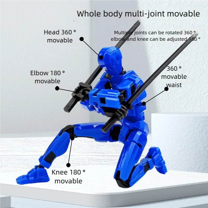 3d Printed Multi-Jointed Movable Action Figure Articulated Dummy DIY Assembly Model Shapeshift Robot Birthday Gift Ornaments