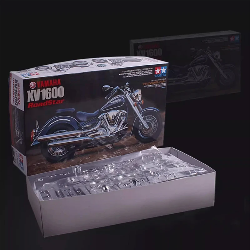 طامية البلاستيك تجميعها دراجة نارية النسبي أطقم منمذجة 14080 XV1600 الطريق ستار دراجة نارية 1/12 لعبة لتقوم بها بنفسك