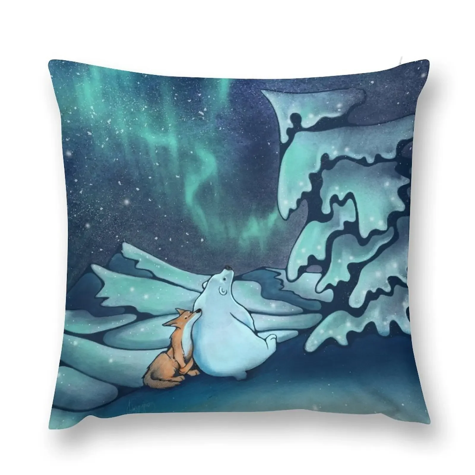 

Northern Lights Throw Pillow Pillow Case Christmas Sofa Cushion Cover pillow