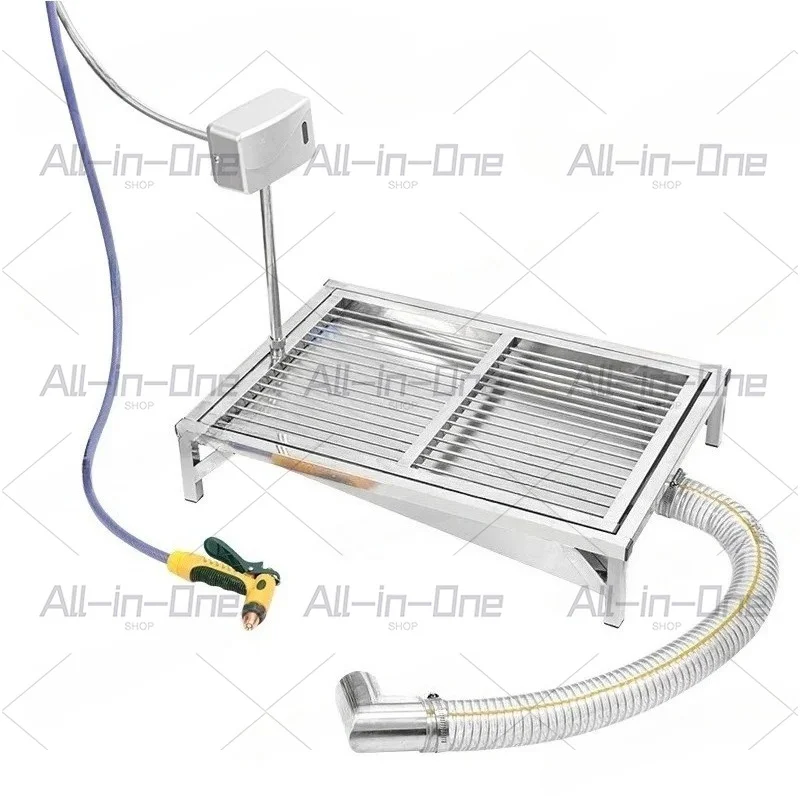 304 Stainless Steel Automatic Flushing Dog Toilet Indoor Straight-Through Sewer Pet Bedpan Urinal Medium And Large Dogs