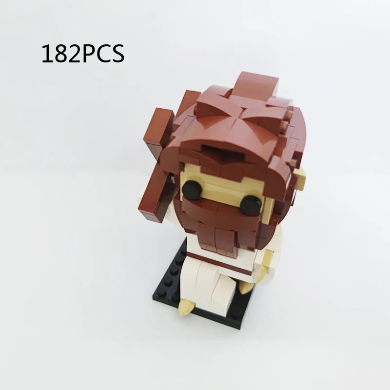 Easter Day Jesus Figures Moc Block Christianity Good Friday Building Brick Big Head Assemble Model Educational Toy For Gifts