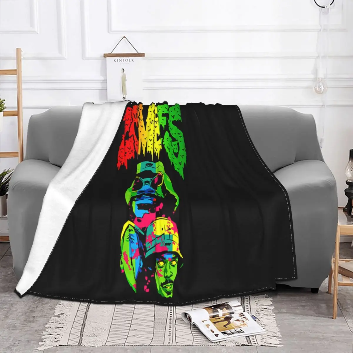 Flatbush Zombies Hip Hop Group Women Men Breathable Mens Different Rock Holiday Loose Breathable Western Style Throw Blanket