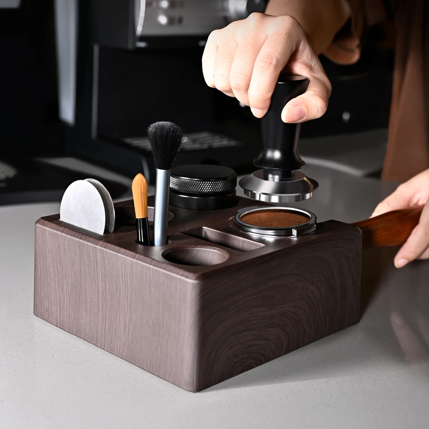 51/54/58mm Kaffee-Tamperhalter Organizer Ständer Basis für Delonghi Breville Espresso-Zubehör