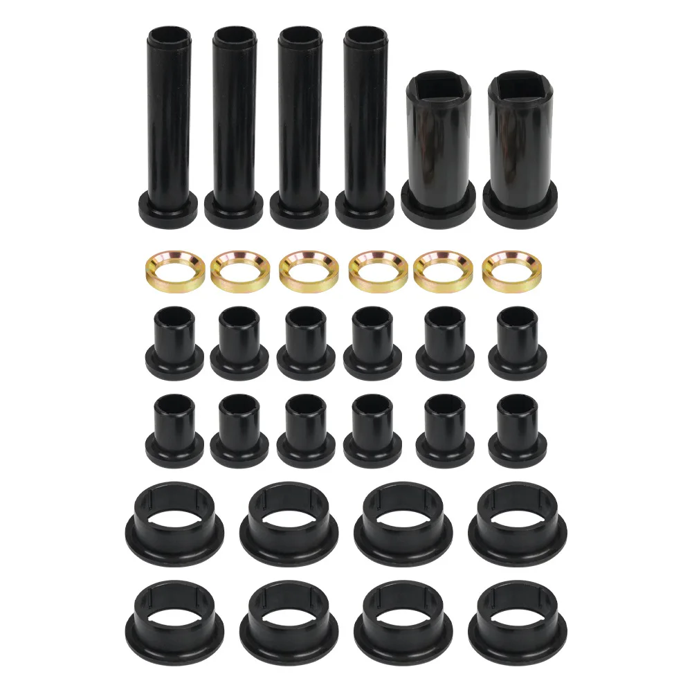 Rear Suspension A-Arm Bushing Kit for Polaris Sportsman 500 400 335 700 Lower Control A-Arm Short & Long Bushings + Spacers Set