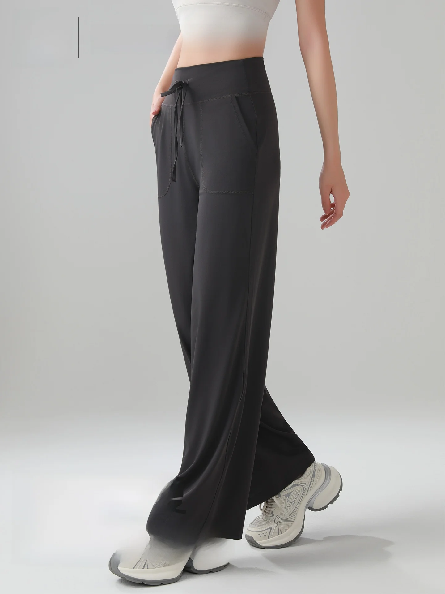 

High Waist Wide Leg Pants Women's Sle Casual Straight Yoga Pants Versatile Slimming Spring Autumn New Arrival Person