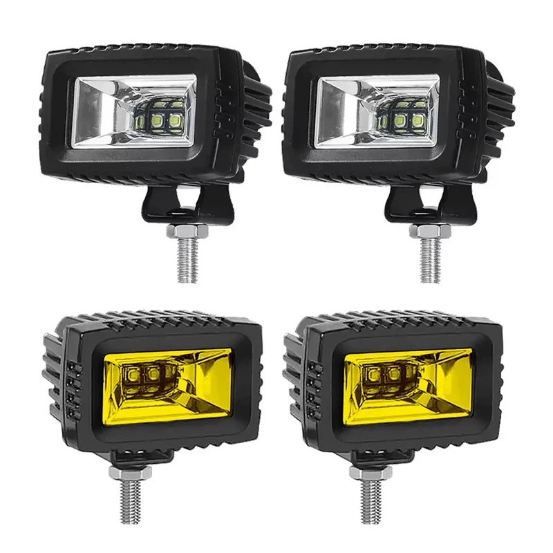 

3 Inch Car Spotlight White Yellow LED Pod Driving Work Light for Motorcycle Pickup Truck Offroad Roof Luggage Rack Lamp12V 24V