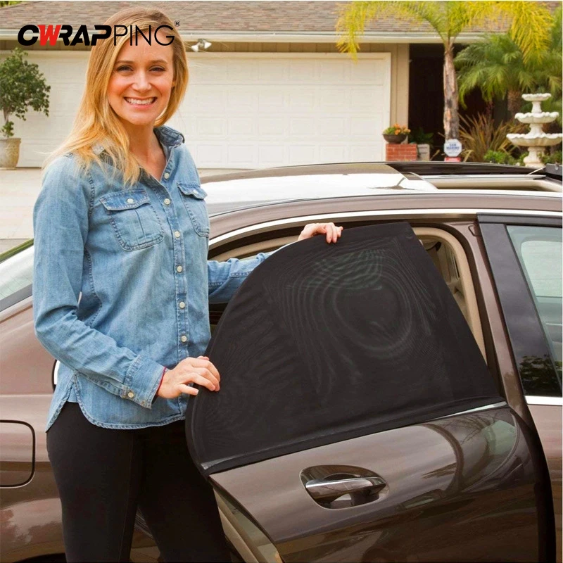 Car Window Screen Door Covers Front Rear Side Window Sunshine Cover Shade Mesh Car Mosquito Net For Baby Child Camping