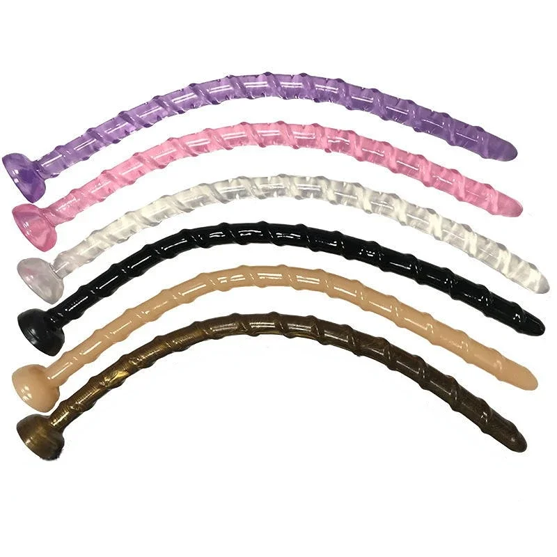 Consolador de silicona suave para masturbación Gay, juguete sexual superlargo, dilatador Anal, expansor, 47cm, 1 unidad