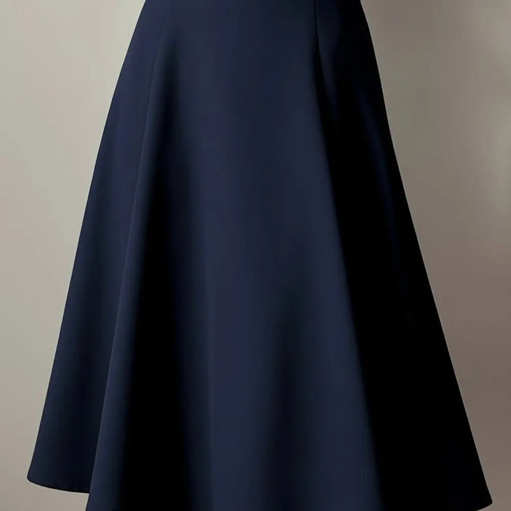 

Spring Summer A-Line Midi Skirt Casual Fit Regular Waistline Decorative Details Absent Women's Fashion Skirts