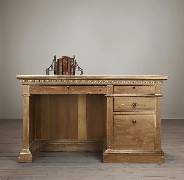 American country retro computer desk solid wood home desk small apartment desk for home use