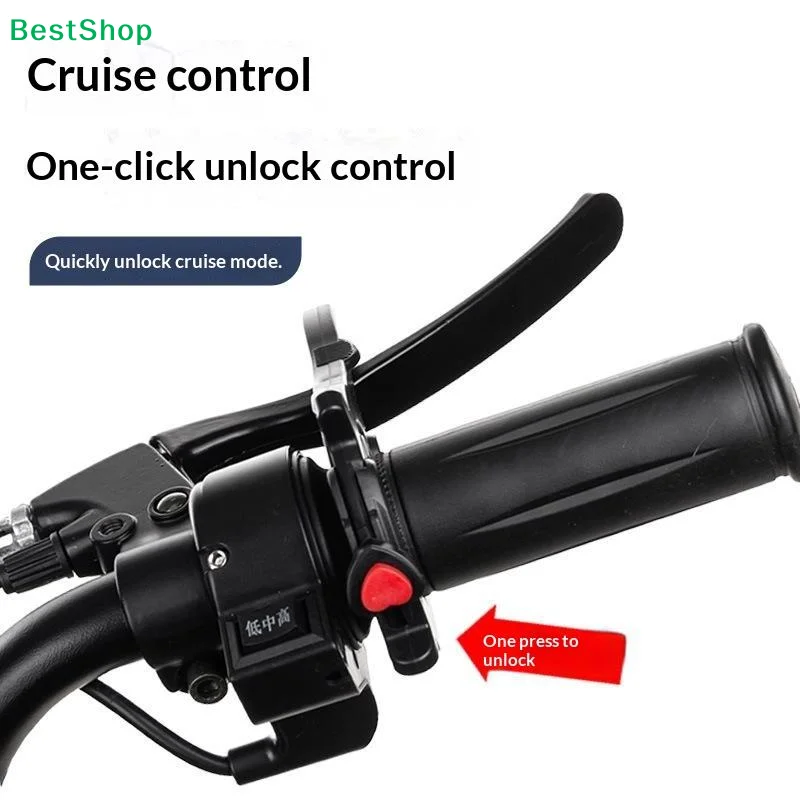 Motorcycle Cruise Control Throttle Assist Universal Throttle Lock Cruise Aid For E-Bike Scooter Long Ride Throttle Stabilizer