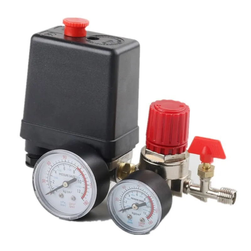 For Air Switch Controller Assembly Four-hole Pressure Regulating Valve Air Compressor Regulating Outlet Assembly Pressure Switch