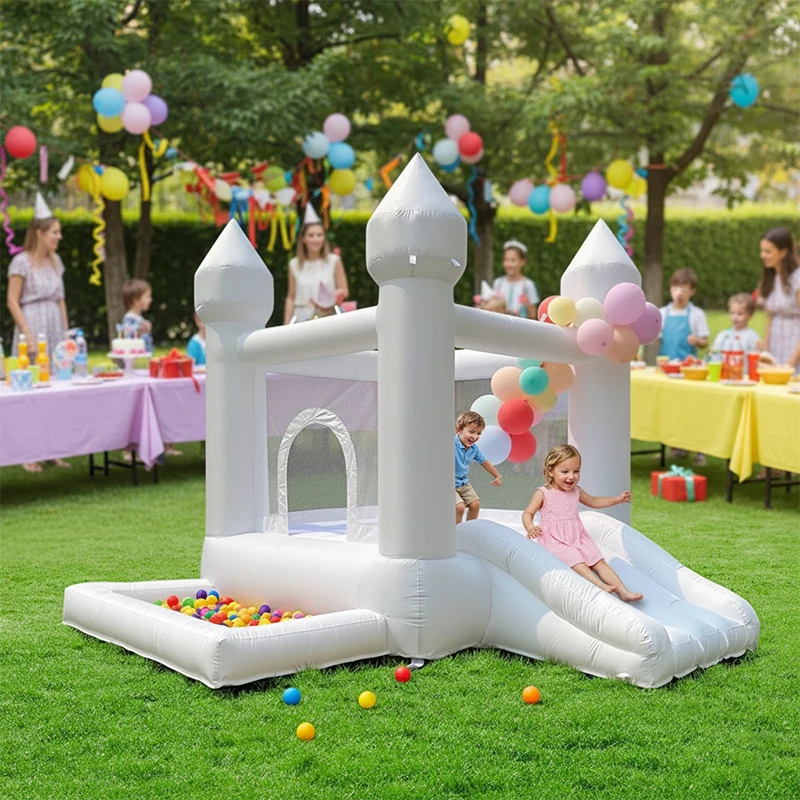 2.7M 점핑 캐슬 인플레이터블 바운시 캐슬 하우스 야외 게임 어린이 장난감 생일 파티 선물 웨딩 이벤트 장식