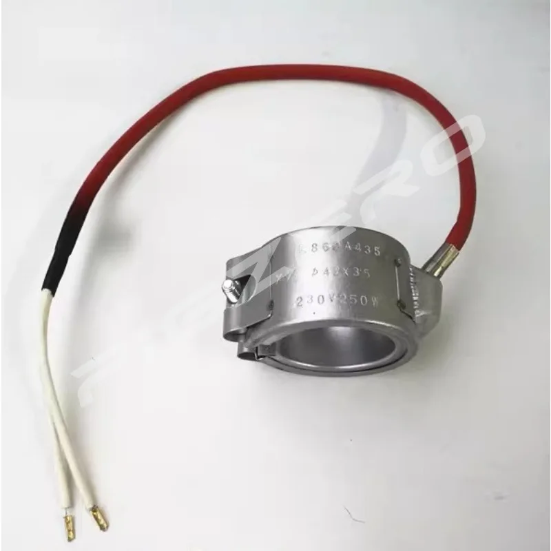 Fully Enclosed Ceramic Heating Element Φ42×35 230V 250W Cable 0.5M for Haitian Injection Molding Machine