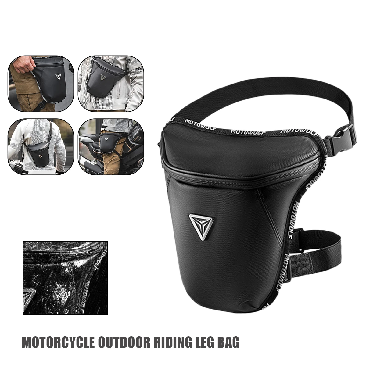 Multi-functional Motorcycle Drop Waist Leg Bag Thigh Belt Hip Bum Motorbike Tactical Travel Cell/ Mobile Phone Purse Fanny Pack