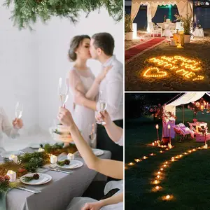 LED betriebene Akku -Leuchten Kerzen, Kerzen, um eine heiße Umgebung zu schaffen, funkelnde helle Licht 10 Hauptverkaufsvela die Batterie - №7