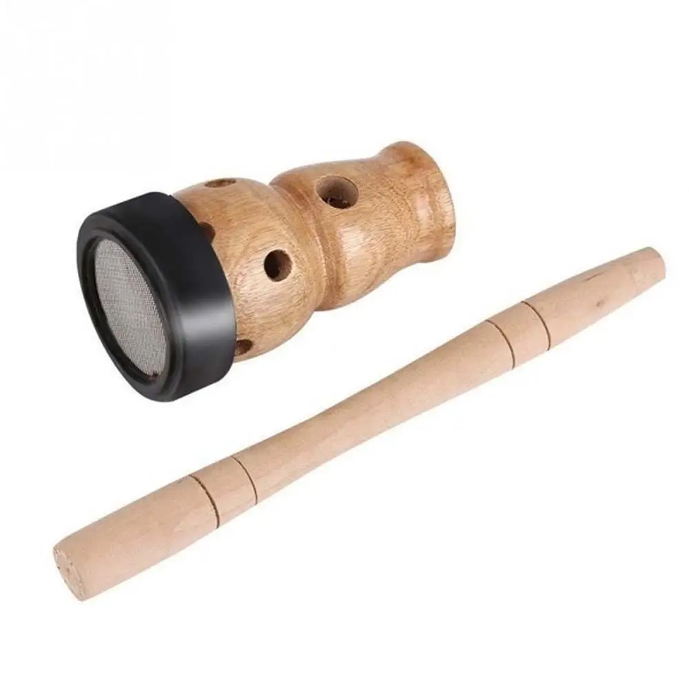 Stress Relief Wormwood Artemisia With Handle Moxa Mugwort Gourd Moxibustion Box Wooden Gourd Device Moxa Acupuncture
