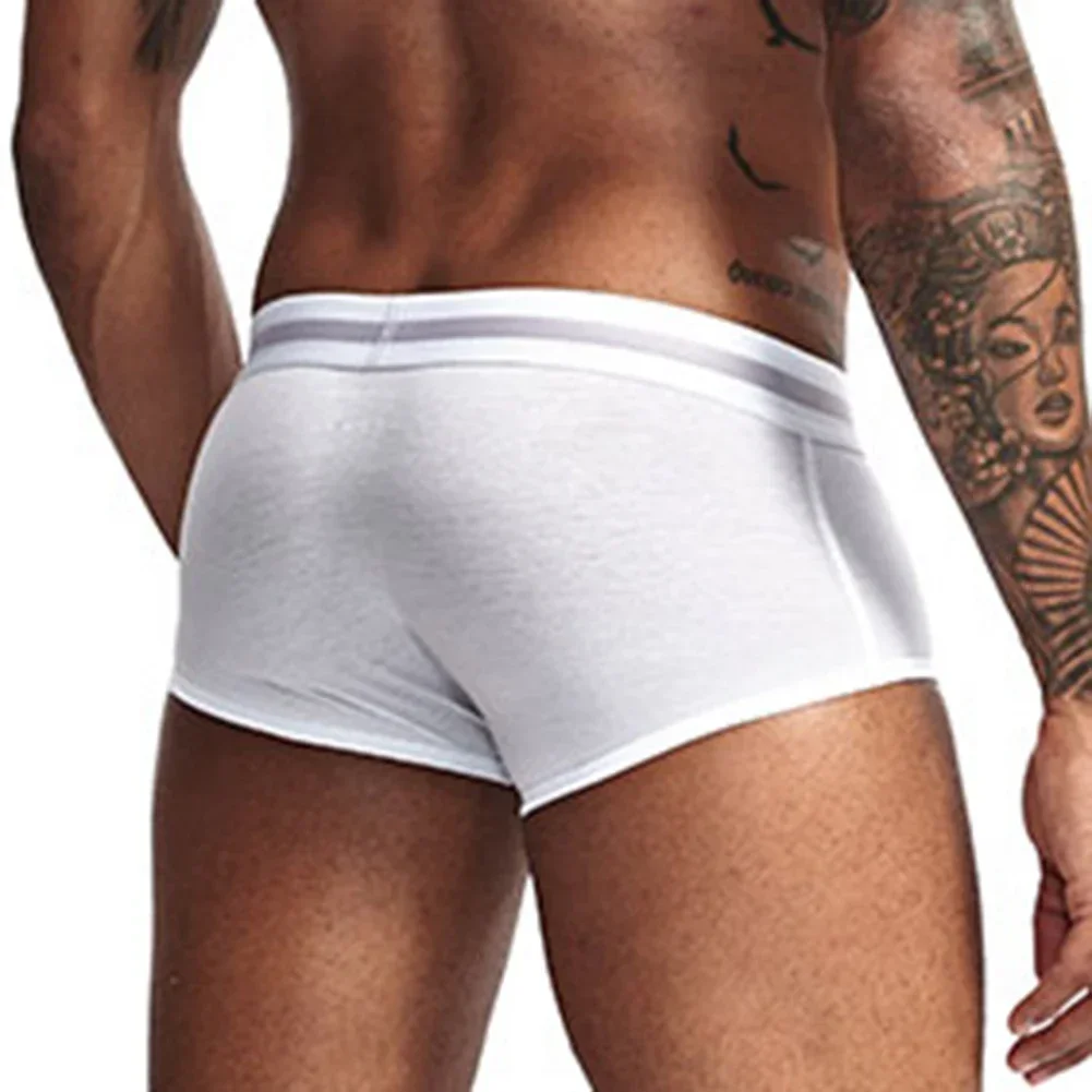 

Sexy and Comfortable Men's Underpants Low Rise Cotton Boxer Briefs in Multiple Colors Stay Stylish and Confident