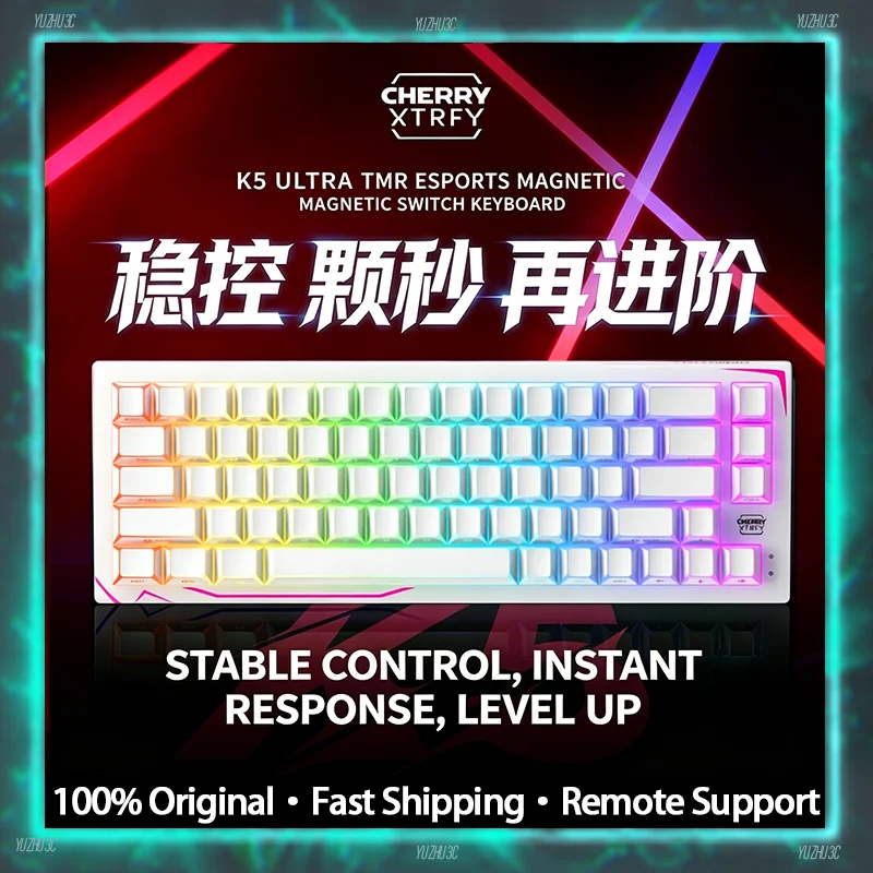Cherry K5 Ultra Gaming Keyboard TMR Magnetic Switch 8K Polling Rate 16K Scan Rate Pro Preset SOCD Function RGB Backlit Hot Swap