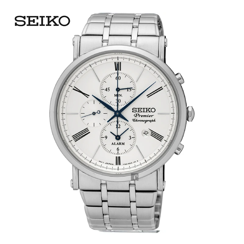 

SEIKO японские оригинальные кварцевые часы 100 м водонепроницаемые мужские часы с сапфировым стеклом