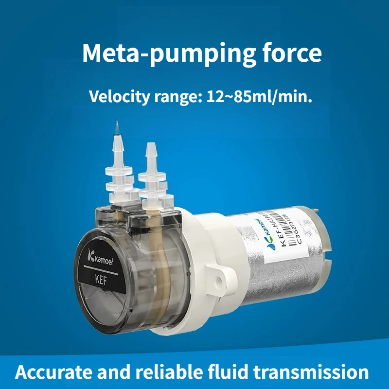 KEF Micro Peristaltic Pump DC Brush Motor 12-24 V Flow Range 12-85ml/min.