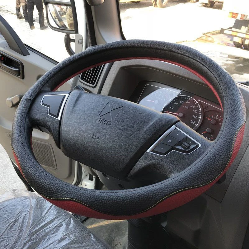 

Truck Lorry Van Big Bus Car Auto Leather Steering Wheel Cover Wrap 38 - 50 CM for SANY SCANIA IVECO ISUZU MAN Renault DAF Hino