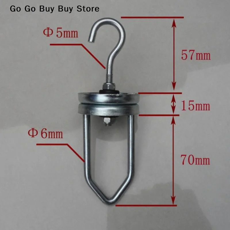 【ST】1PC Steel Heavy Duty Rotating Spinner Hook Painting Powder Coating Swivel Hook For Sandblasting Ceramic Coating Display