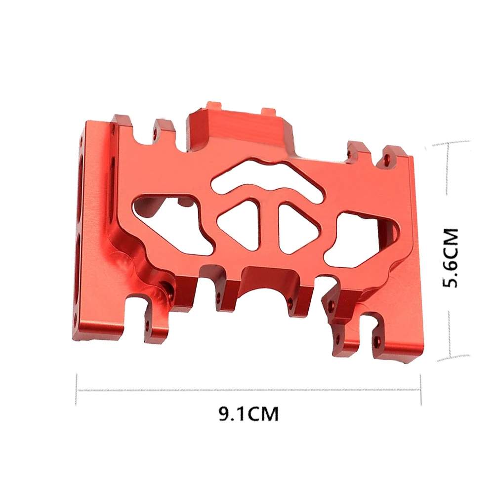 Caja de cambios central de Metal para carreras, montaje de Base inferior, placa de deslizamiento medio para coche trepador de control remoto Traxxas TRX4, accesorios mejorados