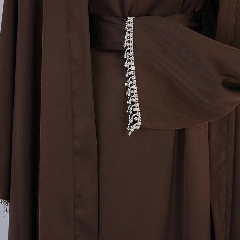 Ramadan Khimar Abaya Dubai Saudi Arabia Turkey Islam Muslim Modest Dress Chain Clothes For Women Kebaya Robe Femme Musulmane