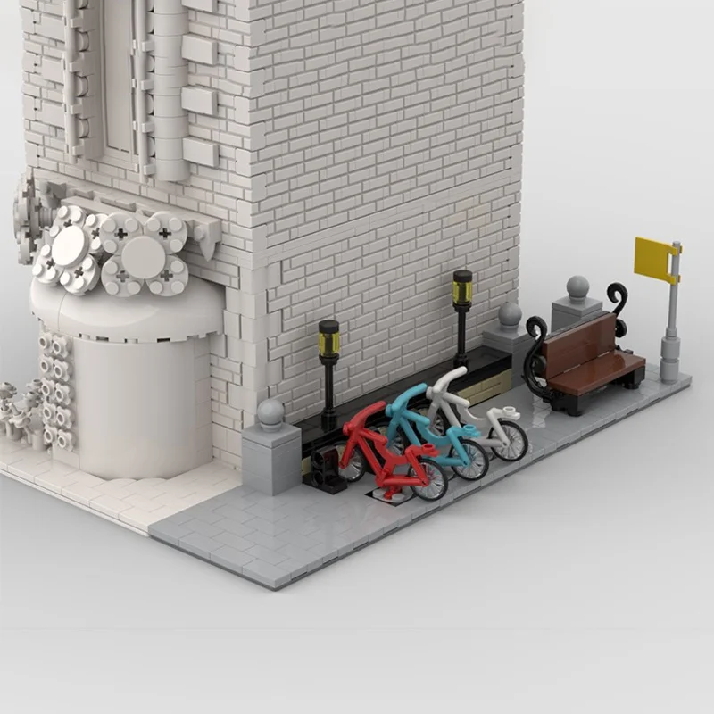 1170 pezzi MOC pacchetto angolare modulare trasforma ogni modello modulare regali di Natale blocchi di costruzione idea fai da te giocattolo in mattoni compleanno per bambini