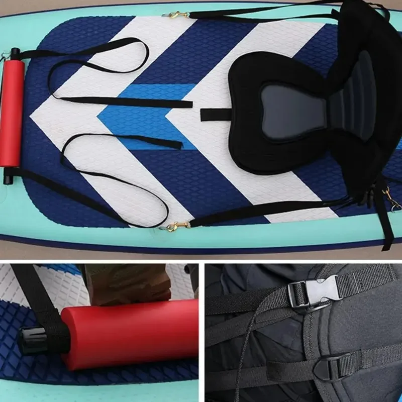 Bolsa de almacenamiento para asiento de Kayak, accesorio para tabla de surf, eslinga de hombro, pestillo de cuerda para pie, cola y Base