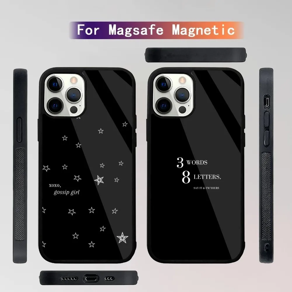 G-Gossip Girl Design Art Phone Case For iPhone 16,15,14,13,12,11,Plus,Pro,Max Mini Magsafe Magnetic Wireless Charging