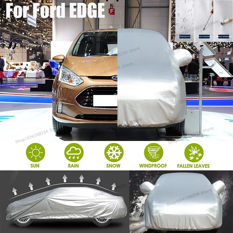 

For Ford EDGE Auto parts Anti snow Anti dust Sunscreen Anti-uv Anti peeling paint And Anti Rainwater 210t car cover Car cover