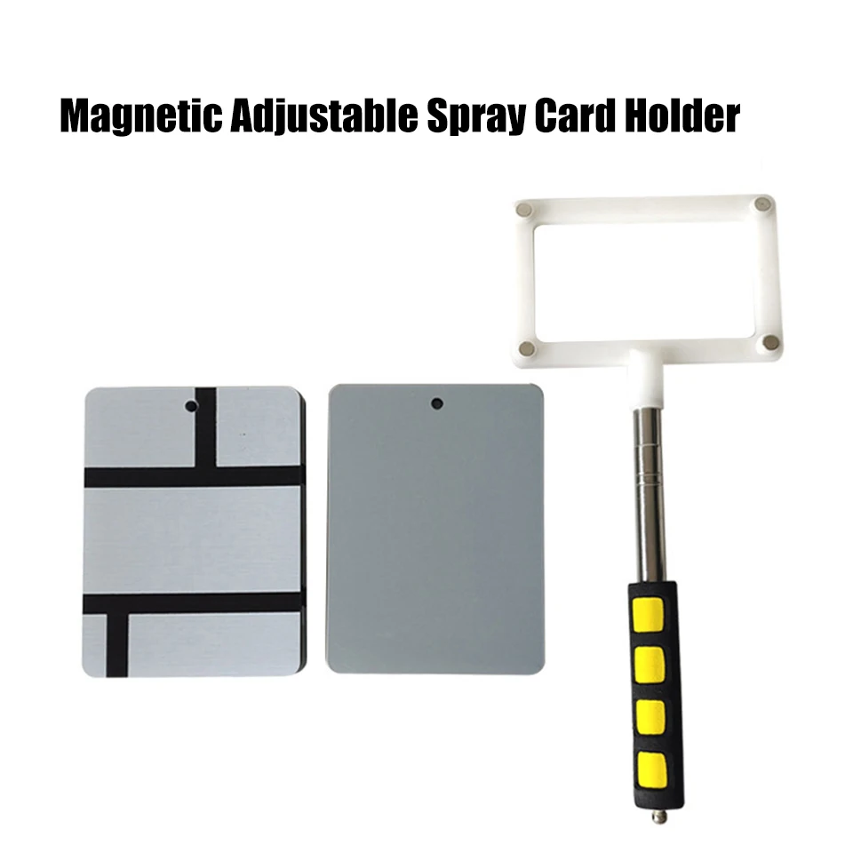 

Telescopic Magnetic Paint Sample Holder for Car Color Matching, Adjustable Spray Paint Swatch Card Stand with Strong Magnet TL
