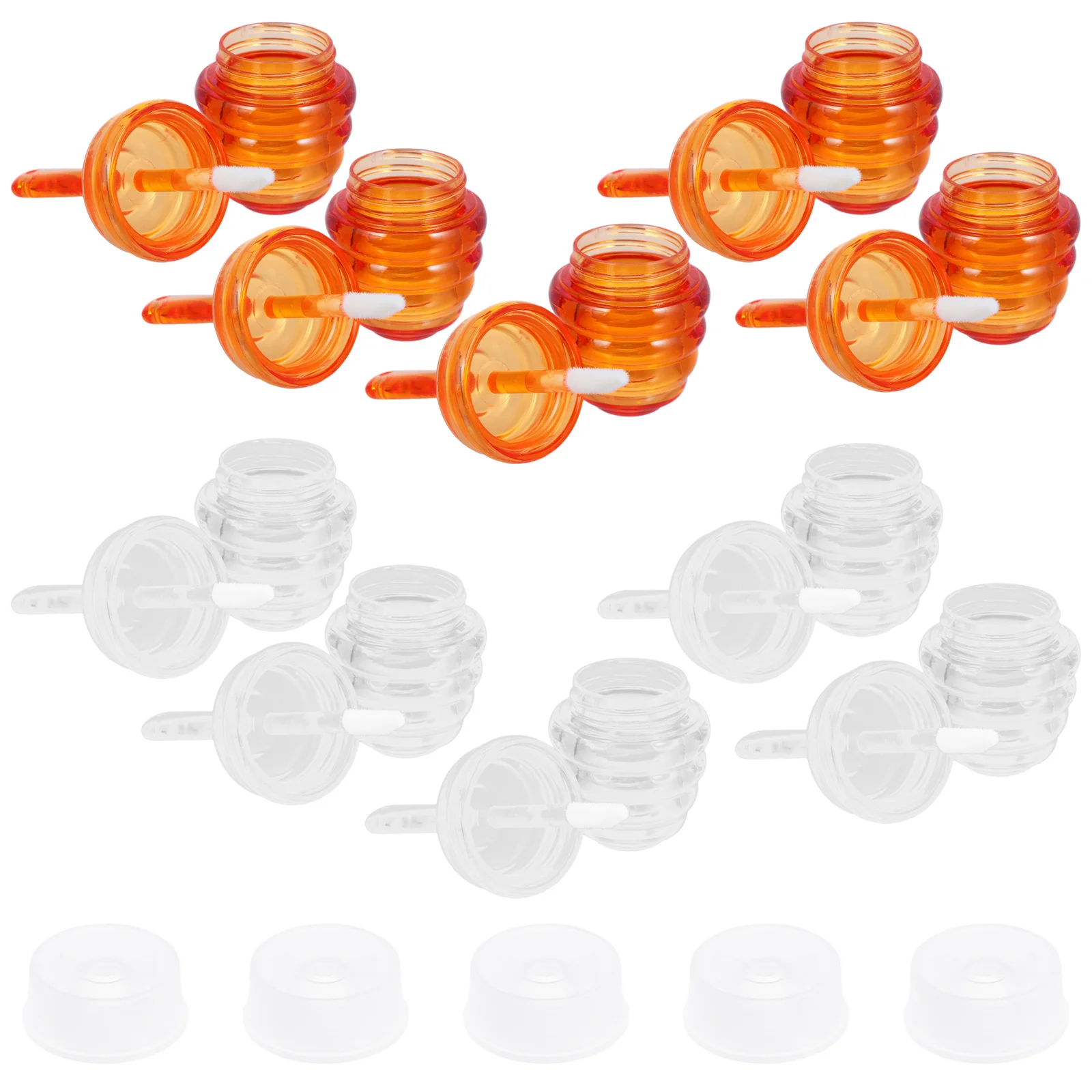 10 Stuks DIY Lipgloss Buizen Clear Honingraat Lippenbalsem Container Lege Buis Herbruikbare Lichtgewicht Glans Fles voor Custom
