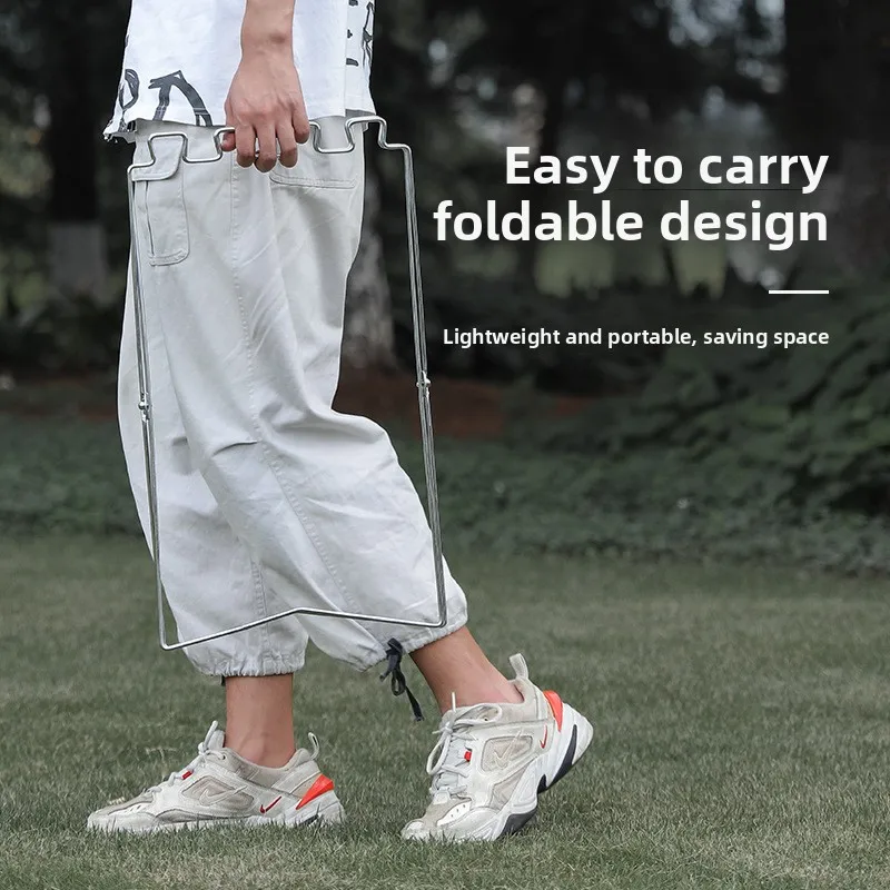 في الهواء الطلق المحمولة للطي رف القمامة كيس النفايات رف خاص المنزل المطبخ نزهة الشواء حامل حقيبة بلاستيكية