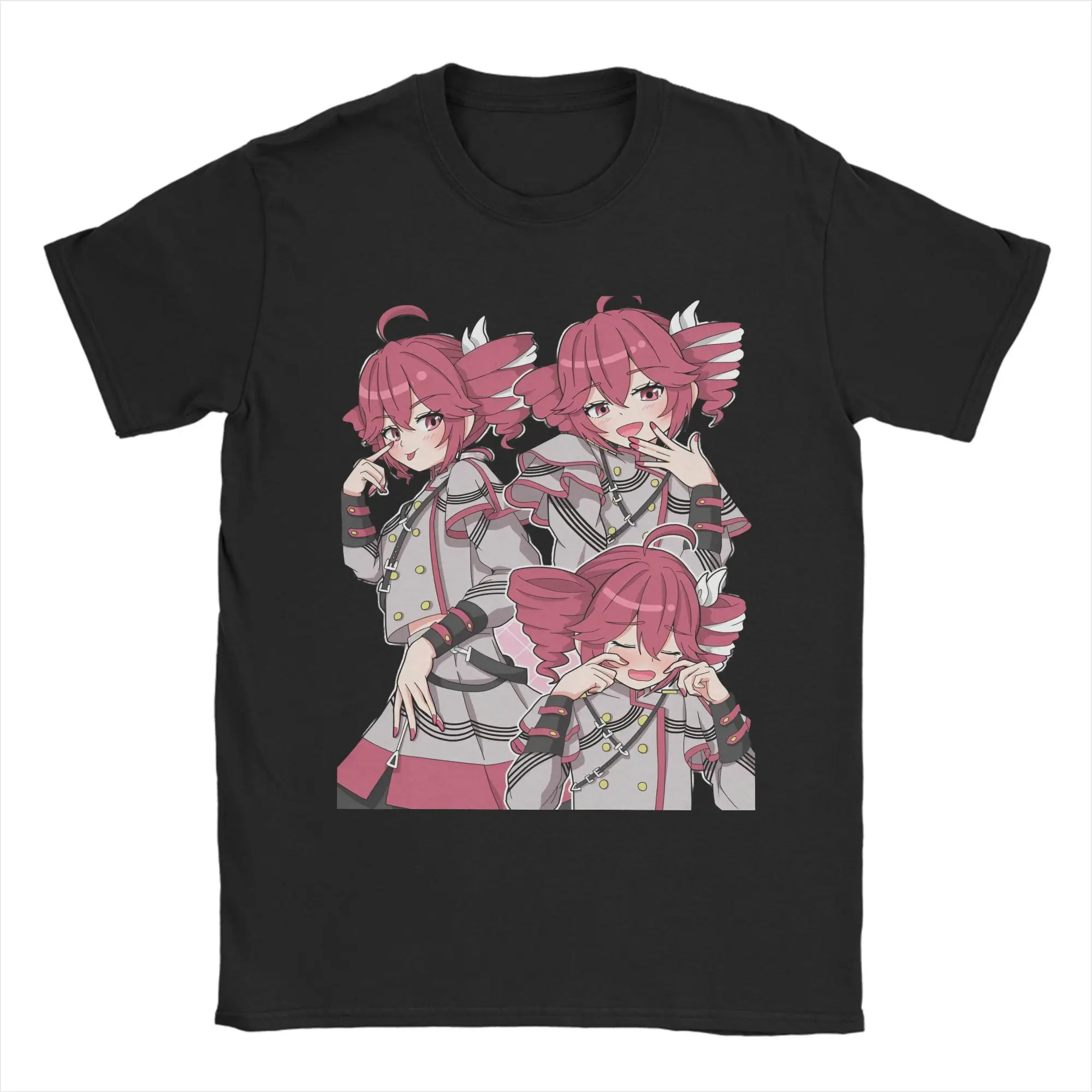 Funny Teto Kasane Mesmerizer Vocaloid Song Men's T Shirts  Tee Shirt Short Sleeve Crewneck T-Shirts Cotton Gift Idea Clothing