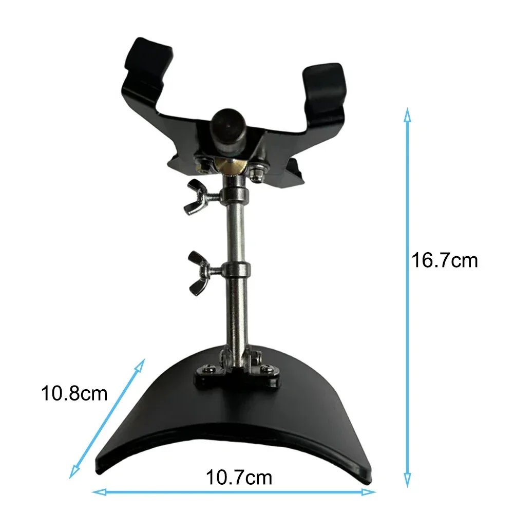 1Pcs Guitar Support Handrest Guitar Leg Rest Stand Metal For Bass Acoustic Guitar Foot Stool 10.7*10.8cm Metal Support Bracket