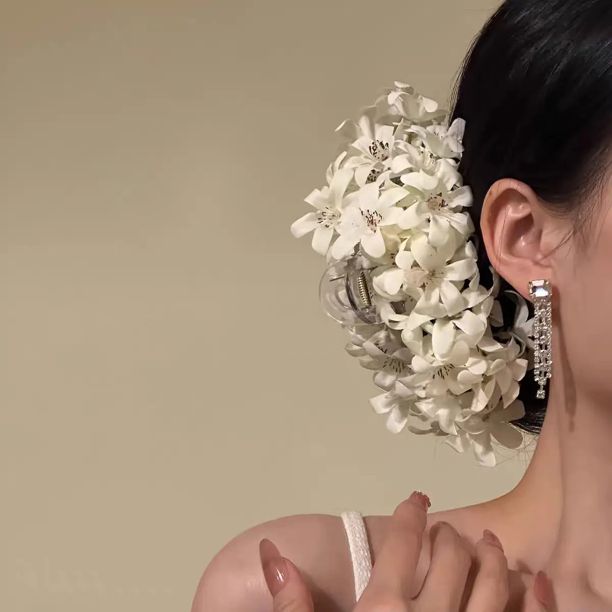 Flower Hair Clip For Women Anti-Slip Retro Chinese Style Hair Accessories Girls Exquisite Headwear Christmas Thanksgiving Gifts