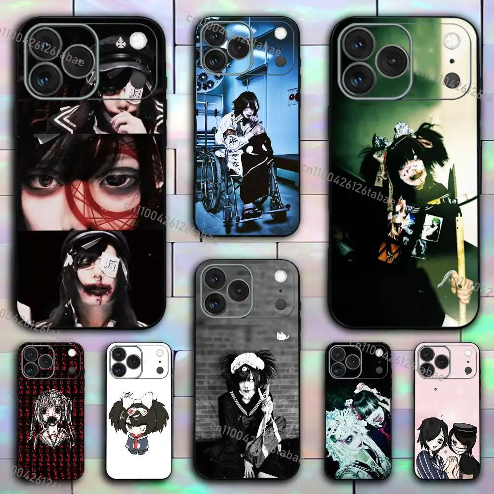 

Senketsuakochan Phone Case For iPhone 17,16,15,14,13,12,11,X,XR,XS,Plus,Mini,Pro,Max Soft black Shockproof Cover