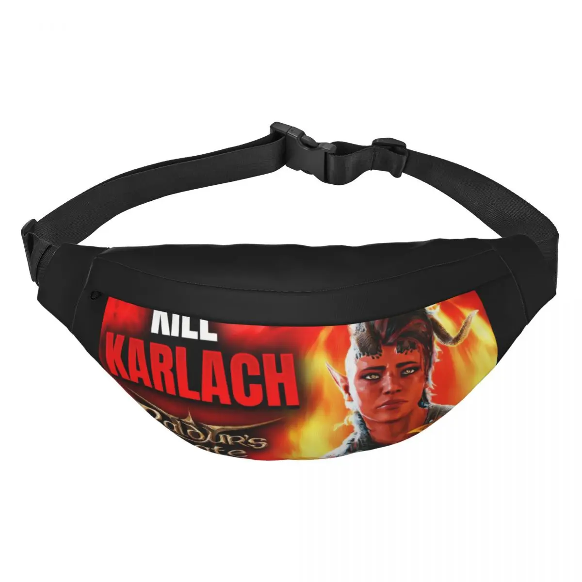 

Baldurs Gate 3-Why You Should KILL KARLACH Unisex Waist Bag Multifunction Sling Crossbody Bags Chest Bags Short Trip Waist Pack