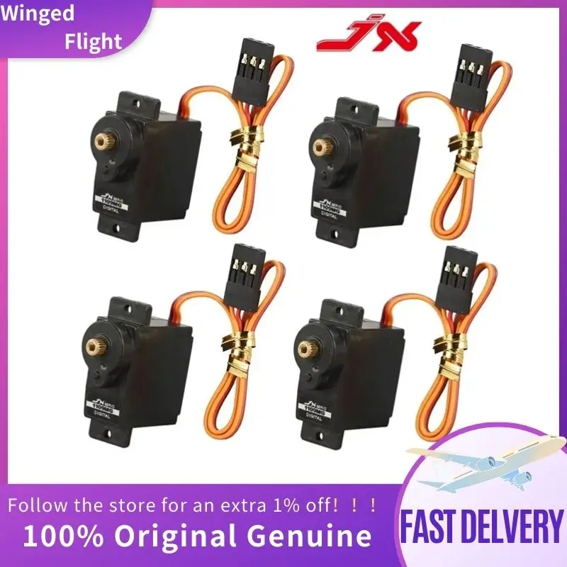 4PCS JX Servo PDI-1109MG 9g 2.5kg Metal Gear Digital Mini Servo for Fixed-wing 1/18 RC Car Boat Robot Arm Helicopter