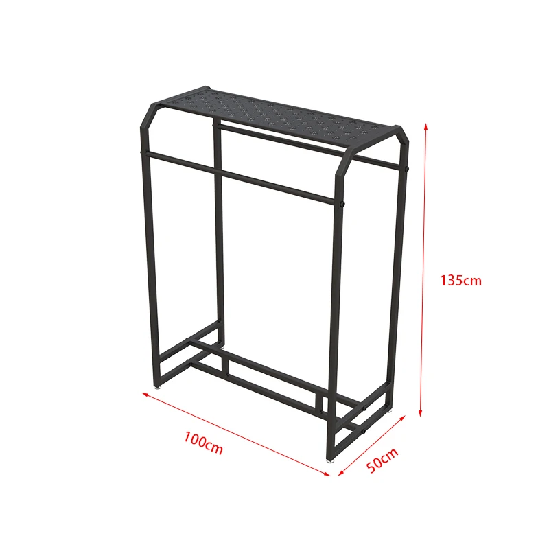 custom.Nakajima Children's Clothing Store Floor Display Rack Double Row Metal Shelf Wind Style Bedroom Balcony Drying Rac