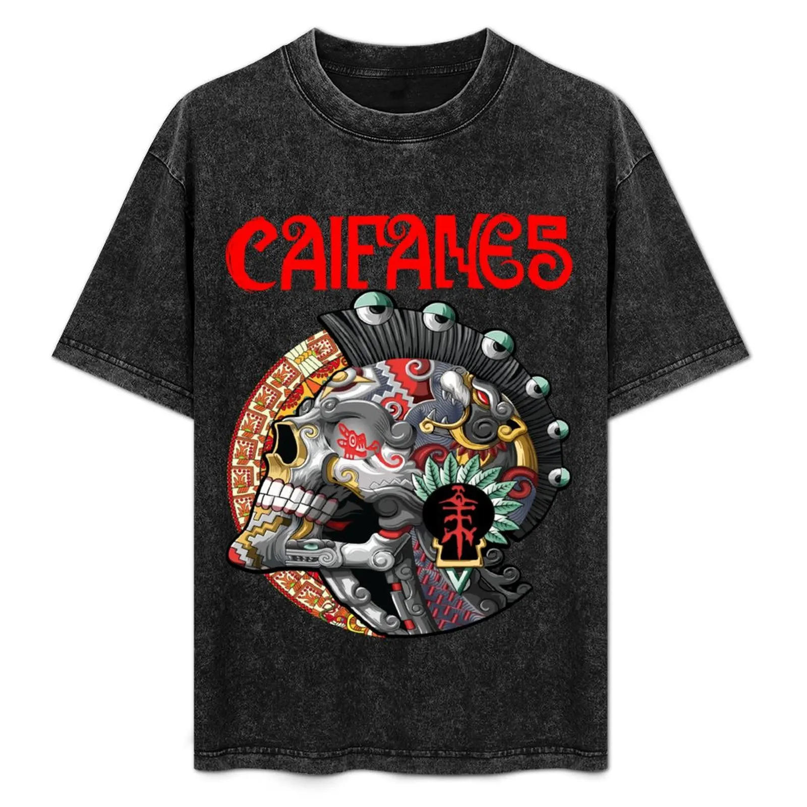 

Calavera Punk Caifan T-Shirt Classic Graphic Short Sleeve Top