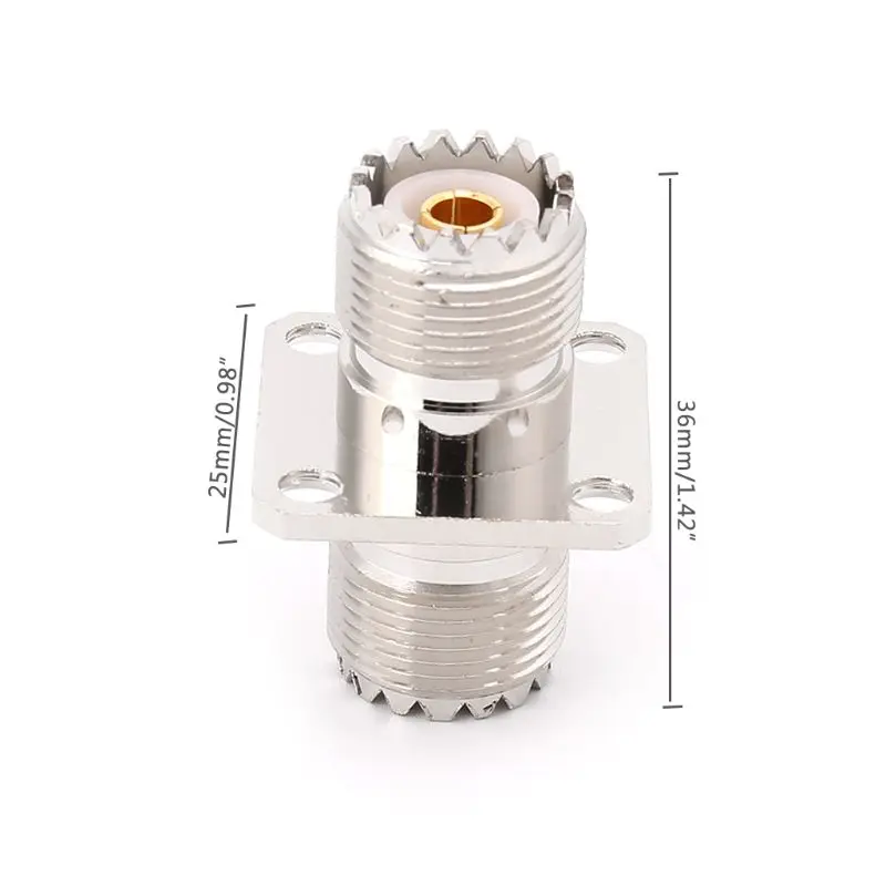 652F UHF SO239 женщина к женщине с коаксиальным преобразователем соединителя RF держателя на панели адаптируется
